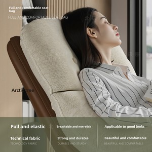 2025 Mới Thiết Kế Hiện Đại Dành Cho Người Lớn Ngủ Có Thể Ngả Ghế Giải Trí Vỏ Trứng Lười Biếng Sofa Ghế Phòng Khách Ban Công Kim Loại Khung Da - Product Image 5