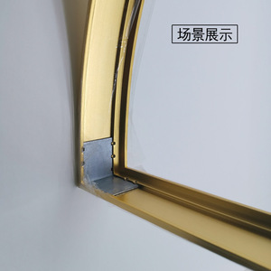 Semicircular Connecting Corner Bracket 34mmx30mm 1.5mm Thick Iron Durable For Aluminum <b>Frame</b> Fixing - Product Image 2