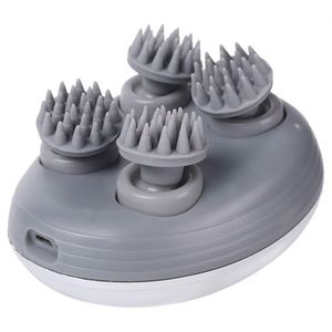 <b>Electric</b> Body Care Wireless Kneading Vibrating ABS+Silicone <b>Head</b> Scalp Hair Brush Hand Held <b>Massager</b> Timing Control 1150mAh - Product Image 1
