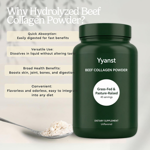 OEM/ODM Mantén las articulaciones y los huesos sanos, uñas más fuertes, apoya la salud digestiva, piel joven, colágeno de res en polvo - Product Image 2