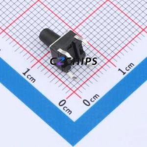 TC110426090 Tactile Switch Through hole Component (THT)-4P,6x6mm Switch Single Pole Single Throw Round Button 2.6N 9mm - Product Image 2