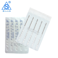 Aiguilles d'acupuncture jetables stériles en acier inoxydable Shunhe, 100 pièces, certifiées CE TCM