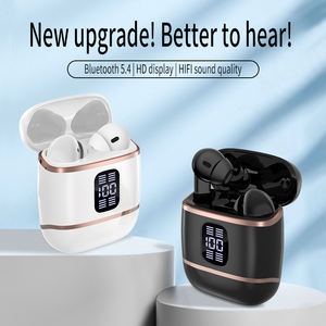 Auriculares Estéreo Inalámbricos 4 en 1 con Pantalla Digital, Diseño de Gancho para la Oreja, V5.4, Cancelación Activa de Ruido, Resistentes al Agua IPX5 - Product Image 3