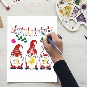 <span class=keywords><strong>Plantillas</strong></span> de Pascua PET hueco DIY pintado a mano graffiti pintura en aerosol plantilla al por mayor - Product Image 3