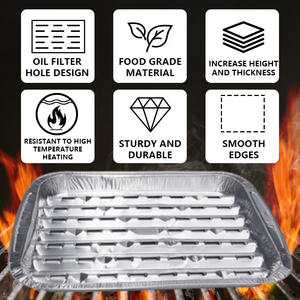 Cheap BBQ Aluminum Foil Catering <b>Tray</b> Takeaway - Product Image 2