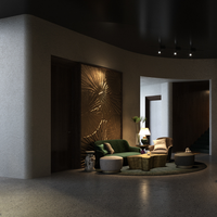 Service professionnel de conception d'intérieur 3D et de rendu architectural pour la décoration des halls d'hôtels de luxe, des chambres d'hôtes et des restaurants