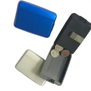제조 업체 다기능 동전 지갑 지갑 Id 신용 카드 홀더 알루미늄 금속 케이스 상자