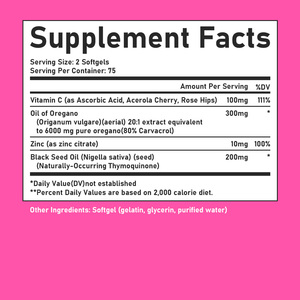 Cápsulas de aceite de orégano OEM ODM con aceite de semilla negra, promueven la salud intestinal, mejoran el apoyo inmunológico, la digestión, suplemento antioxidante - Product Image 6