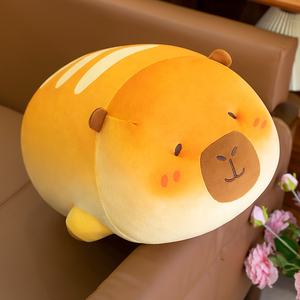 Bonito Peluche de dibujos animados Capybara desierto Animal relleno felpa almohada Capybara pan <span class=keywords><strong>2</strong></span> en 1 juguete de peluche - Product Image 6