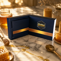Nouvelle conception Boîtes rigides de luxe en carton rigide en acier doré Choco Miel Rhino VVIP Emballages UV Le Cheval Noir