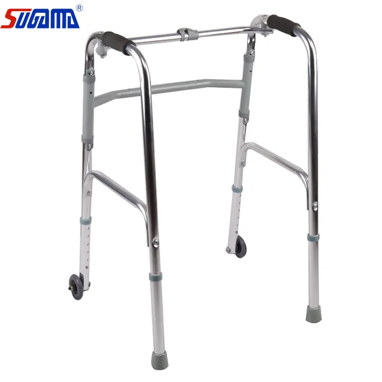 Polvo de plata marco de acero recubierto ortopédicos walker para adultos