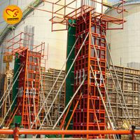 Encofrado Metálico Ajustable para Construcción, Estructura de Acero para Columnas, Encofrado para Hormigón