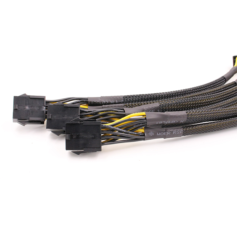 Случайные длины терминалы кабель с разъемами PCI E 8Pin женский 8pin 6 + 2 контактный разъем кабель адаптер CPU 8p кабель питания