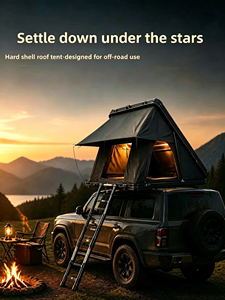 Foldable Four-Season Double-Layer <b>Waterproof</b> Rooftop <b>Tent</b> for SUV Off-Road Camping & Self-Drive Travel - Product Image 3