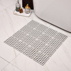 JIAJIE Factory PVC <strong>Bath</strong> <strong>Mat</strong> Two Color Solid Eco-Friendly Non-Slip <strong>Square</strong> Anti-Fall Suction <strong>Mat</strong> - Product Image 3