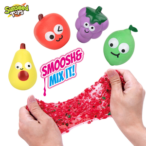 Sunseed Pâte à modeler souple et extensible, en forme de fruits, jouet de farce à l'effet d'œuf à casser, anti-stress éducatif, pour enfants de 5 à 12 ans - Product Image 1
