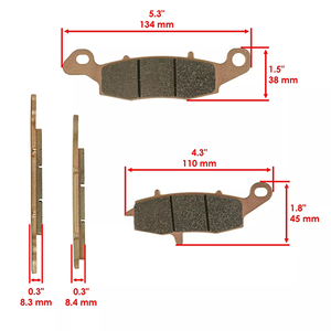 Pastillas de freno traseras sinterizadas HF BENMA para motocicleta Honda <span class=keywords><strong>C90</strong></span> 2005-2009 - Product Image 3