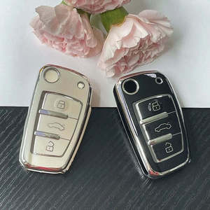 Nueva Funda Protectora de TPU Suave para Llaves de Coche, Carcasa para Llaves de Audi A1 A3 A6 A6L Q2 Q3 Q7 TTS R8 S6 RS3, Protector de Llavero, Accesorios para Auto - Product Image 1
