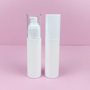 Cosmetic 30/40/50/60/80ml Spray Pump <b>Bottle</b> <b>Empty</b> <b>Plastic</b> PET Fine Mist Sprayer White <b>Plastic</b> <b>Bottles</b> with PP Pump and PS Cover - Product Image 3