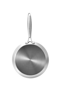 Poêle à <span class=keywords><strong>pizza</strong></span> à trois couches la plus vendue cuisinière de sécurité fine fond d'induction de vente directe antiadhésive 20cm les ustensiles de cuisine multicouches - Product Image 3