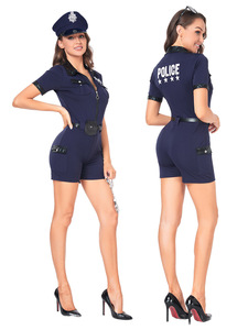 Sexy <strong>Uniform</strong> Adult Black and White <strong>Prison</strong> <strong>Uniform</strong> Lady Stage Play Orange Women Costume Props Halloween Rave Party Dress - Product Image 4