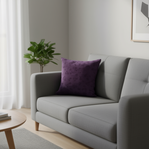 Cuscino e Imbottitura per Seduta in Velluto a Coste Jacquard Viola Cojin Panama 45*45 - Product Image 2