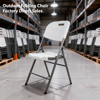 Chaise pliante en plastique blanc à montage rapide pour l'installation de sièges dans les centres commerciaux