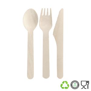 Coltelli Biodegradabili Monouso in Legno di Betulla 16 Cm Ideali per Eventi - Product Image 3