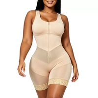 Faja colombiana transpirable de alta compresión para mujer, control firme de cintura, moldeadora de cuerpo, control de abdomen, postquirúrgica BBL