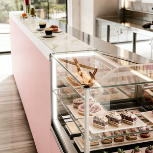 Vintage English Elegance, Modern Display: High-Clarity Tempered Glass Shelving with Food-Grade Acrylic & Stainless Steel and Int - Product Image 4