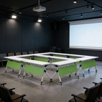 Table pliante réglable, table de conférence, table mobile pour la formation, bureau de salle de réunion, grand mobilier, table de salle de réunion