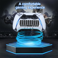 Manette PS5, Clavier sans fil pour PS5, Appareil externe PS5 pour la conversation vocale, Switch