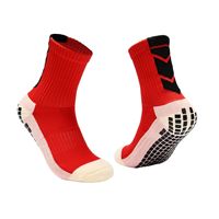 Chaussettes de football unisexes en tricot épais avec dos en tissu éponge, antidérapantes avec points adhésifs, respirantes, professionnelles, ODM, chaussettes athlétiques pour adultes