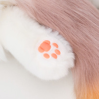 Sac à dos en peluche en forme de chat réaliste haut de gamme, sac animal en peluche réaliste avec espace de rangement pour un usage quotidien et un cadeau
