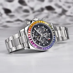 นาฬิกาข้อมือ PAGANI DESIGN รุ่น <span class=keywords><strong>1777</strong></span> สแตนเลสสตีล กันน้ำ สำหรับใช้ในชีวิตประจำวัน นาฬิกาสปอร์ต แบรนด์ดังระดับท็อป OEM นาฬิกาผู้ชายหรูหรา ระบบอัตโนมัติ เครื่องจักรกล - Product Image 3