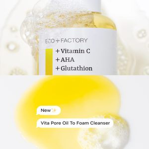 Ecofactory Vita Pore Oil To Foam Face Wash Corée 20% Eau de Rose de Damas Riche en Collagène 2-en-1 Nettoyant Purifiant en Profondeur des Pores - Product Image 5