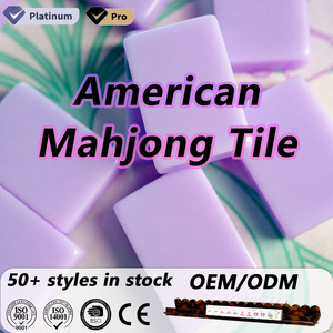 Mahjong américain de luxe personnalisé Purple <span class=keywords><strong>Paris</strong></span> Styles 160 tuiles, multicolores, pour voyage, divertissement, sport et vacances - Product Image 1