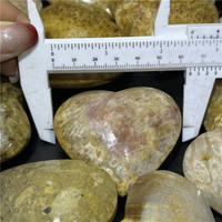 5-6cm gros cristal coeur coloré corail Jade coeur pour cadeaux guérison spirituelle décoration de la maison