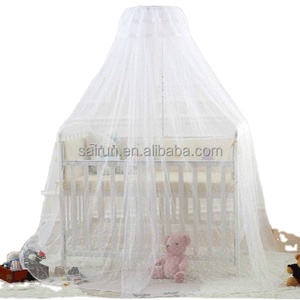 Conique Anti Moustique Moustiquaire Suspendu Tente Maille Dôme Rideau Parc Sheer Tissu Net <span class=keywords><strong>Lit</strong></span> Berceau Auvent pour Bébé Toddler Berceau - Product Image 1