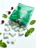Natuurlijke smaak Xylitol Suiker-vrije Kauwgom Cafeïne L-Theanine B-Vitamines Nootropisch Zakje OEM Merk Fabrieksdirect