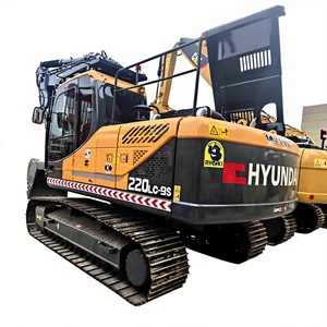 Excavatrice sur chenilles d'occasion Hyundai R220 220LC-9S, 22 tonnes, moteur diesel et transmission, haute qualité, prix bas, vente chaude - Product Image 1