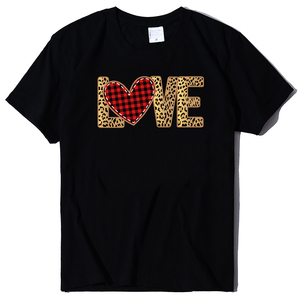 Best Sell Love Printing <strong>Tshirts</strong> <strong>Funny</strong> Summer Short Sleeve Fashion Baggy Clothes Ladies Cotton Tee Crew Neck Woman's <strong>Tshirt</strong> - Product Image 1