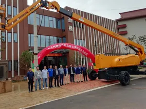 Mini guindaste elétrico articulado para uso off road, elevador de guindaste a diesel, simulador de elevação de guindaste, elevador de barra de reboque