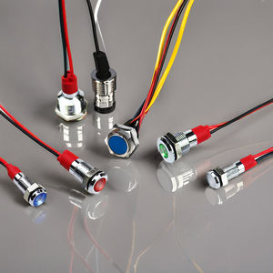 8mm 10mm 12mm 16mm 19mm 22mm LED Wasserdichte Metall anzeige lampe 220 Rot/Gelb/Blau/Grün/Weiß Metall Signallampe - Product Image 1