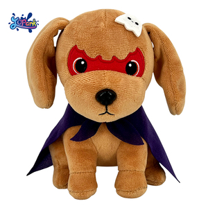 Tùy chỉnh cướp biển vàng <span class=keywords><strong>Retriever</strong></span> mềm Puppy plushies mặc Mặt nạ mắt Halloween dEc món quà thú nhồi bông sang trọng mô phỏng con chó đồ chơi - Product Image 5