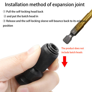 1/2 Để 1/4 Carbon Thép Điện Cờ Lê Chuyển Đổi Đầu Hàng Loạt Đầu Không Khí Pháo Kính Thiên Văn <span class=keywords><strong>Adapter</strong></span> Với Tay Khoan Chuck - Product Image 3