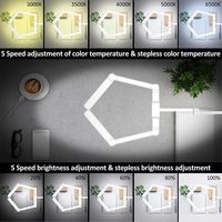 Lampe de bureau à led de lecture minimaliste OEM personnalisée Lampe de machine à coudre Lampe de bureau à led tactile noire pliable pour étude
