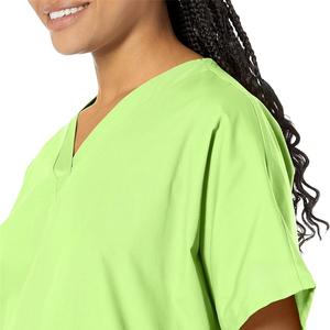 Blusa Médico <span class=keywords><strong>para</strong></span> Mujer con Cuello en V, Corte Tradicional, Manga Murciélago y Tela Resistente a la Decoloración - Product Image 3