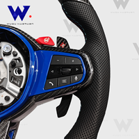 Volant de direction en fibre de carbone pour BMW série G M3 G80 M4 G82 M5 F90 M8 X3m X4m X5m X6m G3x G1x F10 F30 F31personnalisation Sport M6