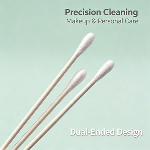 Bâtonnets de <span class=keywords><strong>coton</strong></span> universels longs pour hôtel, 200 pièces, pour le nettoyage des oreilles - Product Image 4